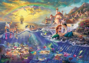 Schmidt Thomas Kinkade Disney The Little Mermaid Puzzle 1000pc Puzzle Ages 12 1 Players