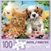 Bits and Pieces Large 100 Piece Jigsaw Puzzle for Adults Kitten Puppy Cute Baby Animals Dog Cat Jigsaw Puzzle by Adrian Chesterman Completed Puzzle Size 15 x 19
