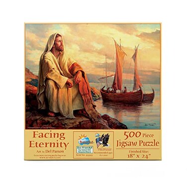 SunsOut SUNSOUT INC Facing Eternity 500 pc Jigsaw Puzzle by Artist Del Parson Finished Size 18 x 24 MPN 44443