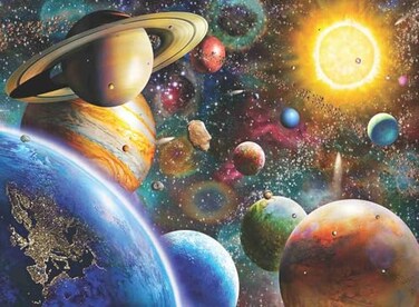Anatolian Puzzle Planets in Space 1000 Piece Jigsaw Puzzle 1033