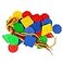 STUDY 70 Pcs Button Puzzle Toy Button Lacing Toy Big Buttons Threading Toy Plastic Assorted Bright Buttons Toy