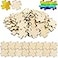 UPlama 300PCS Blank Puzzles Freeform Blank Puzzle Pieces Blank Wooden Puzzles DIY Jigsaw Puzzles Plain Puzzle Pieces for Crafts Arts Card Making 118 x 118
