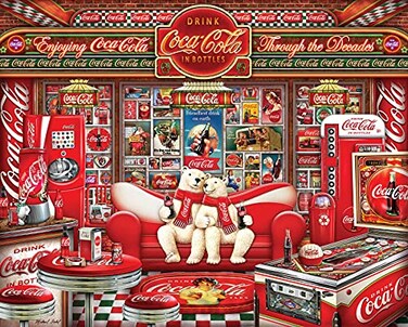 Springbok s 1000 Piece Jigsaw Puzzle Coca Cola Decades Made in USA