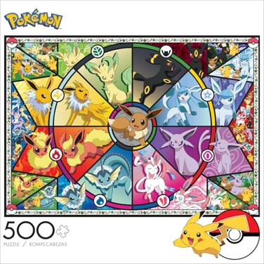 Buffalo Games Pokmon Eevee Evolutions Series 1 500 Piece Jigsaw Puzzle for Adults Challenging Puzzle Perfect for Game Nights Finished Size 2125 x 1500