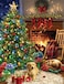 Springbok Christmas Morning 500 Piece Jigsaw Puzzle This Classic Scene of a Cozy Christmas Morning Under The Tree is Colorful and Relaxing