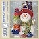 Bits and Pieces 500 Piece Jigsaw Puzzle for Adults Snowman Jigsaw Puzzle by Artist William Vanderdasson Completed Puzzle Size 18 x 24