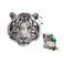 Madd Capp Puzzles I AM White Tiger 300 pieces Animal Shaped Jigsaw Puzzle