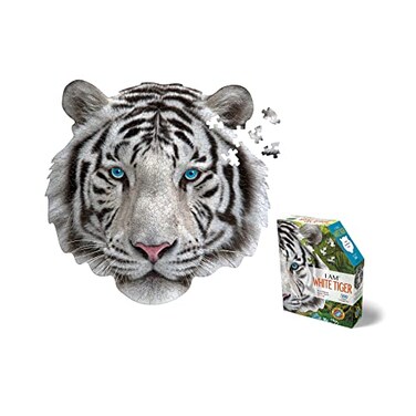 Madd Capp Puzzles I AM White Tiger 300 pieces Animal Shaped Jigsaw Puzzle