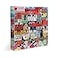 eeBoo Piece and Love Whimsical Village 1000piece square Jigsaw Puzzle for Adults and Families Includes Glossy Sturdy Pieces and Minimal Puzzle Dust