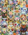 Vermont Christmas Day of the Dead Sugar Skulls Jigsaw Puzzle 1000 Piece 30 x 24 Puzzle for Adults with Large Randomly Shaped Pieces A VCC Original Puzzle