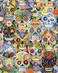 Vermont Christmas Day of the Dead Sugar Skulls Jigsaw Puzzle 1000 Piece 30 x 24 Puzzle for Adults with Large Randomly Shaped Pieces A VCC Original Puzzle