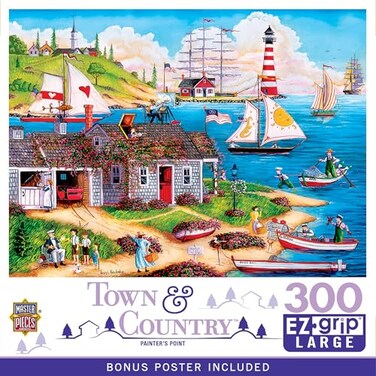 Masterpieces MasterPieces 300 Piece EZ Grip Jigsaw Puzzle Painters Point 18x24