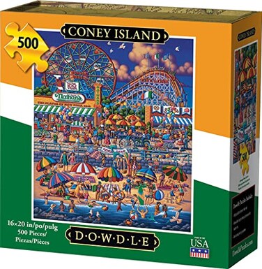 DÂ·OÂ·WÂ·DÂ·LÂ·E Dowdle Jigsaw Puzzle Coney Island 500 Piece