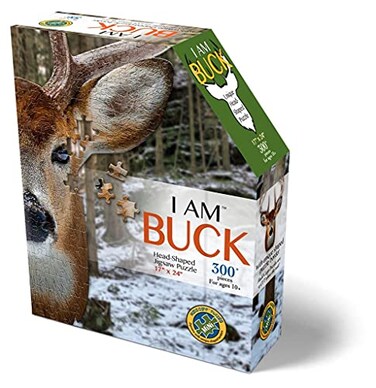 Madd Capp Puzzles I AM Buck 300 pieces Animal Shaped Jigsaw Puzzle