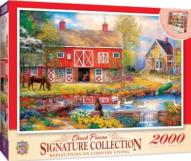 Masterpieces MasterPieces 2000 Piece Jigsaw Puzzle for Adults Family Or Youth Reflections On Country Living 39x27