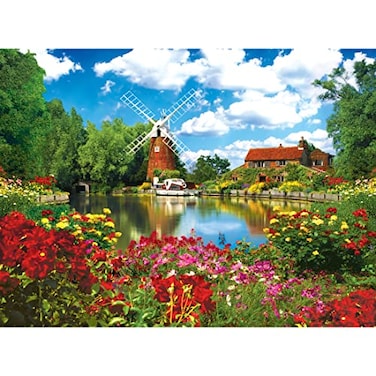 RoseArt Kodak Premium Hunsett Mill and The River Ant Norfolk England 1000 Piece Jigsaw Puzzle for Adults