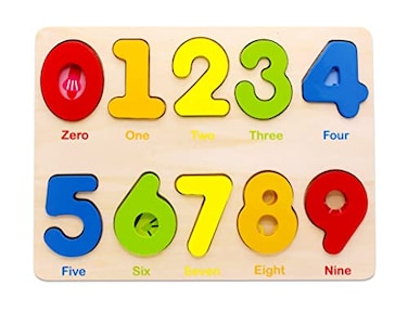 AILE Aile Wooden Preschool Learning Number Puzzles Toys for Kids Age 24 Educational Toys