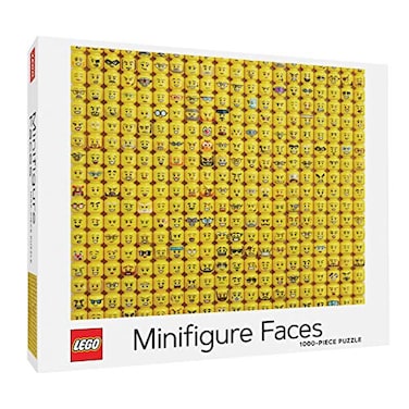 Chronicle Books LEGO Minifigure Faces 1000Piece Jigsaw Puzzle