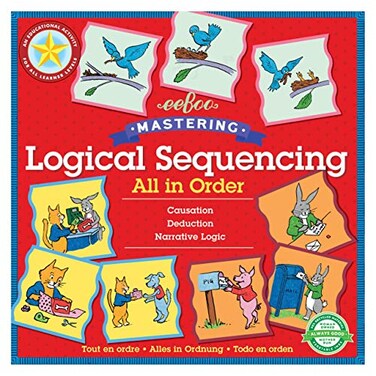 eeBoo All in Order All Learner Levels Logical Sequencing Caustation Deducation Narrative Logic Educational Tool for Ages 3 and up
