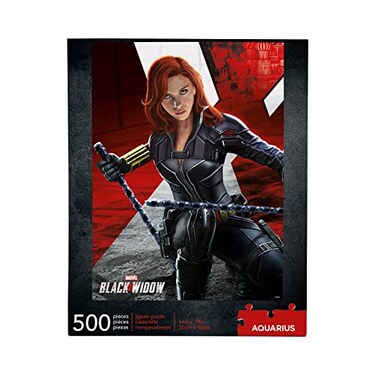 AQUARIUS Marvel Black Widow Movie 500 Piece Jigsaw Puzzle Glare Free Precision Fit Virtually No Puzzle Dust Officially Licensed Marvel Merchandise Collectibles 14 x 19 Inches