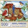 Bits and Pieces 500 Piece Jigsaw Puzzle for Adults Winter Birdfeeder Bird Tree Snow Feeder Jigsaw Puzzle by Artist Greg Giordano Completed Puzzle Size 18 x 24