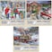 Bits and Pieces Value Set of Three 500 Piece Jigsaw Puzzles for Adults Home for The Holidays Jigsaw Puzzles by Artist Bigelow Illustrations Completed Puzzle Size 18 x 24