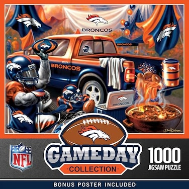 Masterpieces MasterPieces 1000 Piece Jigsaw Puzzle NFL Denver Broncos Fun for Adults and Family NonGlare Finish 1925x2675