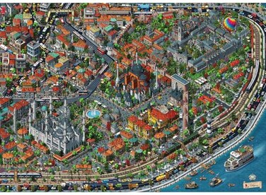 Anatolian Puzzle Fractal stanbul 3000 Piece Jigsaw Puzzle 4913