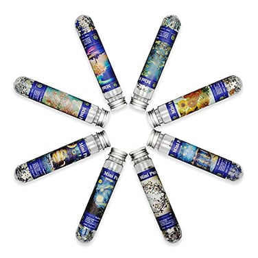 Yove Bzvst Mini Jigsaw Puzzles for Adults 8 Pack 234 Piece Challenging Micro Puzzle Test Tube Small Puzzle Portable Travel Pocket Puzzle Ideal Gift 4x6 Inch Each