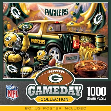 Masterpieces MasterPieces 1000 Piece Jigsaw Puzzle for Adults NFL Green Bay Packers Gameday 1925x2675