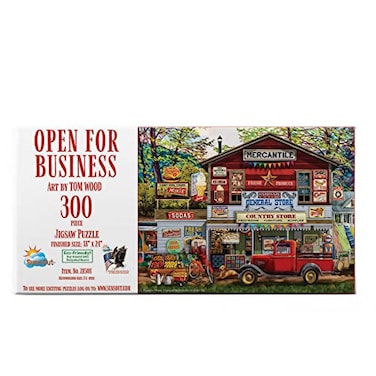 SunsOut SUNSOUT INC Open for Business 300 pc Jigsaw Puzzle by Artist Tom Wood Finished Size 18 x 24 MPN 28508