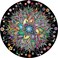 Bgraamiens PuzzleFlower Whisper1000 Pieces Round Puzzle Color Challenge Jigsaw Puzzles for Adults