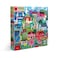 eeBoo 1000 Piece Puzzle Swedish Fishing Village Jigsaw Puzzle for Adults Square 23 x 23 Made with Recycled Board VegetableBased Ink