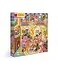 eeBoo 1000 Piece Puzzle Family Dinner Jigsaw Puzzle for Adults Square 23 x 23 Made with Recycled Board VegetableBased Ink