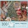 Bits and Pieces 300 Piece Jigsaw Puzzle for Adults Christmas Joy Santa Visiting Presents Tree Jigsaw Puzzle by Artist Bigelow Illustrations Completed Puzzle Size 18 x 24