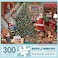 Bits and Pieces 300 Piece Jigsaw Puzzle for Adults Christmas Joy Santa Visiting Presents Tree Jigsaw Puzzle by Artist Bigelow Illustrations Completed Puzzle Size 18 x 24