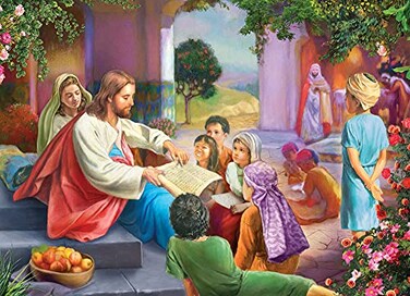 Vermont Christmas Company Jesus with Children Jigsaw Puzzle 1000 Piece