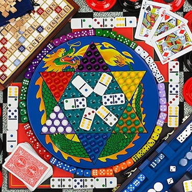 Springbok Its All Fun Games 500 Piece Jigsaw Puzzle for Adults Features a Collage of Some of Your Favorite Classic Board Games