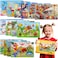 OCTERIC Puzzles for Kids Ages 48 14 Pack Wooden Jigsaw Puzzles 30 Pieces Preschool Educational Learning Toys Set for Toddler Boys and Girls Stocking Stuffers
