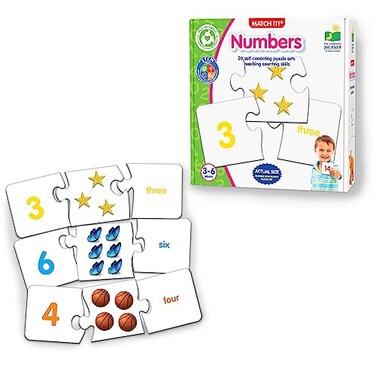 The Learning Journey Match It Numbers SelfCorrecting Number Counting Puzzles Multicolor 116432