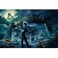 Buhoet 1000 Piece Wooden Jigsaw Puzzle for Adults Halloween Town Puzzle Challenging Halloween Puzzle Game Unique Gift for Puzzle Lovers Home Decor Art Finished Size 295 x 196