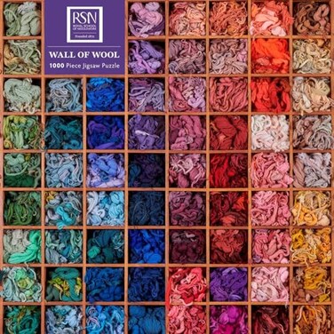 Flame Tree Adult Sustainable Jigsaw Puzzle Royal School of Needlework Wall of Wool 1000pieces Ethical Sustainable EarthFriendly