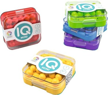 SmartGames IQ Mini Create Your Own Challenges Compact Puzzle Game 6 Years pack of 1