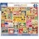White Mountain 500 Piece Jigsaw Puzzle Funny Collage Food Puzzles with Large Pieces Gift for Adults 18x24 Coffee Cake