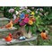 Bits and Pieces Large 300 Piece Jigsaw Puzzle for Adults Birds On The Porch Steps Flowers Jigsaw Puzzle by Greg Giordano Completed Puzzle Size 18 x 24