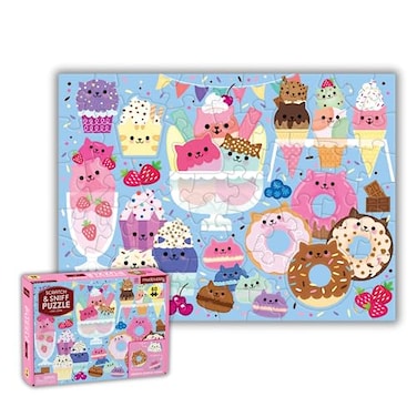 Mudpuppy Cat Cafe 60 Piece Scratch Sniff Puzzle