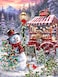 Springbok Hot Chocolate Stand 1000 Piece Jigsaw Puzzle Join Our Snowman for Hot Chocolate and Treats This Holiday Season