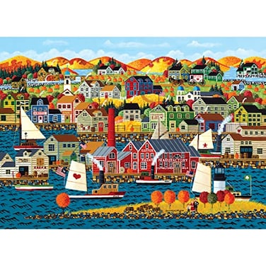 RoseArt Home Country Cape Ann 1000 Piece Jigsaw Puzzle for Adults