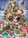 Vermont Christmas Company Christmas Pets Jigsaw Puzzle 550 Piece Holiday Puzzle with Randomly Shaped Interlocking Pieces 24 x 18