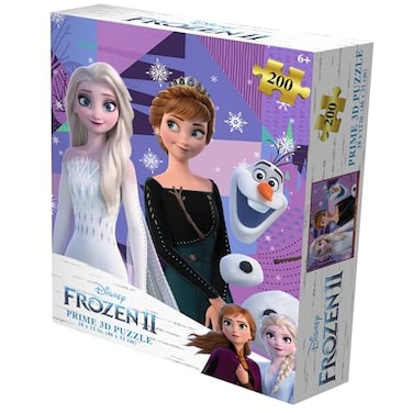 PRIME3D Prime 3D Disney Frozen 200 Piece 3D Jigsaw Puzzle for Adults Kids Finished Size 18 x 12 Challenging Fun for Adults Kids Families Immersive 3D Lenticular Effect